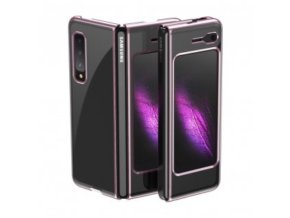 eng pl Plating Case hard case Electroplating frame Cover for Samsung Galaxy Fold pink 70206 11