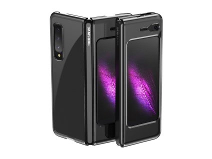 eng pl Plating Case hard case Electroplating frame Cover for Samsung Galaxy Fold black 70208 11