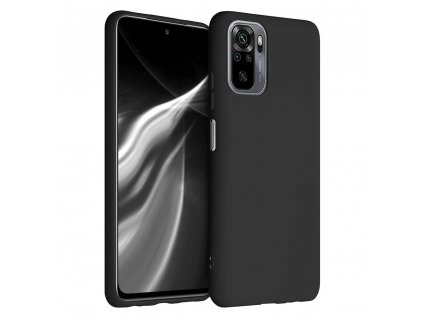 eng pl Silicone Case Soft Flexible Rubber Cover for Xiaomi Redmi Note 10 Redmi Note 10S black 70875 1