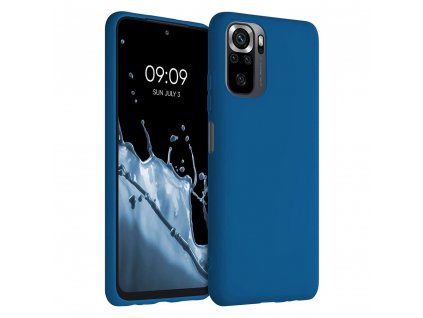eng pl Silicone Case Soft Flexible Rubber Cover for Xiaomi Redmi Note 10 Redmi Note 10S dark blue 70876 1