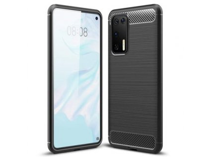 pol ps Carbon Case elastyczne etui pokrowiec Huawei P40 czarny 59741 1