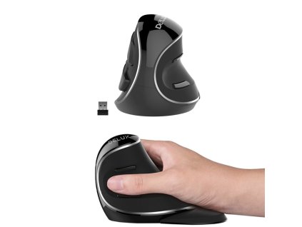 pol pl Ergonomiczna Mysz komputerowa Delux M618 Silver 15044 9
