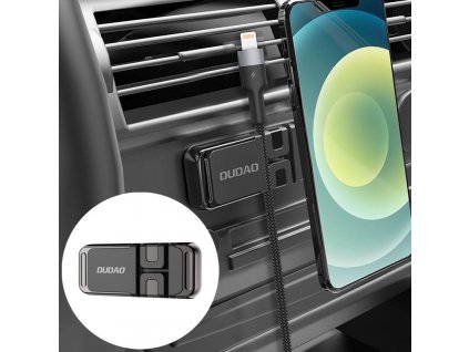 eng pl Dudao Self Adhesive Magnetic Car Dashboard Cable Organizer Black F11s 65590 1