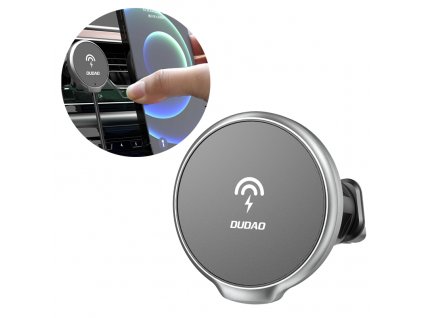 eng pl Dudao 15W Qi Wireless Car Charger for iPhone Series 12 and Newer MagSafe Compatible Magnetic Ventilation Grille Holder Black F13XS black 77131 1