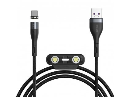 eng pl Baseus Zinc 3in1 magnetic USB cable Lightning USB Type C micro USB charging 5 A data 480 Mbps 1 m black gray CA1T3 BG1 63487 1