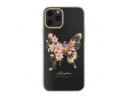 eng pm Kingxbar Butterfly Series shiny case decorated with original Swarovski crystals iPhone 12 Pro iPhone 12 golden 63180 1
