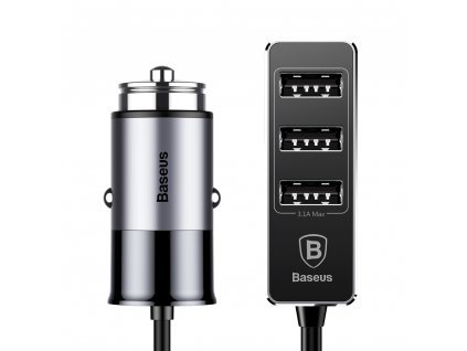 eng pl Baseus Enjoy Together Car Charger with Extension 4x USB 5 5A grey CCTON 0G 37937 1
