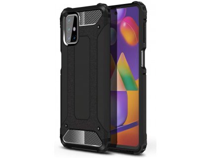 eng pl Hybrid Armor Case Tough Rugged Cover for Samsung Galaxy M31s black 63851 1