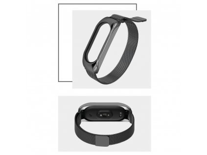 eng pl Replacement Metal Wristband Magnetic Bracelet Strap For Xiaomi Mi Band 6 Mi Band 5 Mi Band 4 Mi Band 3 Black 70345 1