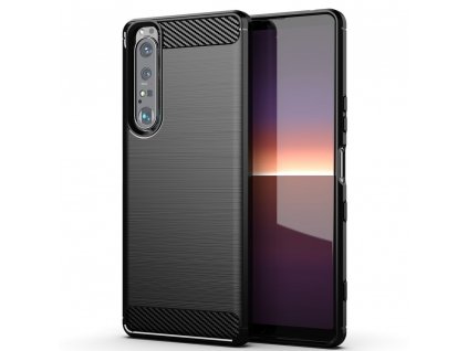 eng pl Carbon Case Flexible TPU cover for Sony Xperia 1 III black 70908 9 (1)