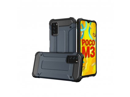 eng pl Hybrid Armor Case Tough Rugged Cover for Xiaomi Redmi Note 10 5G Poco M3 Pro blue 72569 1