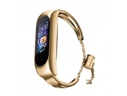 eng pl Replacment metal band bracelet strap for Xiaomi Mi Band 6 5 4 3 golden 76716 7