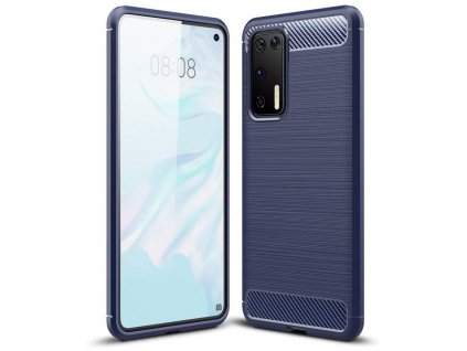 eng pl Carbon Case Flexible Cover TPU Case for Huawei P40 Pro blue 59740 1 (1)