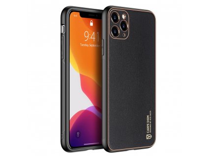 eng pl Dux Ducis Yolo elegant case made of soft TPU and PU leather for iPhone 11 Pro black 63368 1
