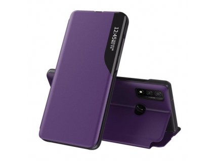 eng pm Eco Leather View Case elegant bookcase type case with kickstand for Huawei P40 Lite purple 63645 1