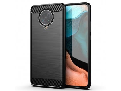 pol pm Carbon Case elastyczne etui pokrowiec Xiaomi Redmi K30 Pro Poco F2 Pro czarny 61086 1