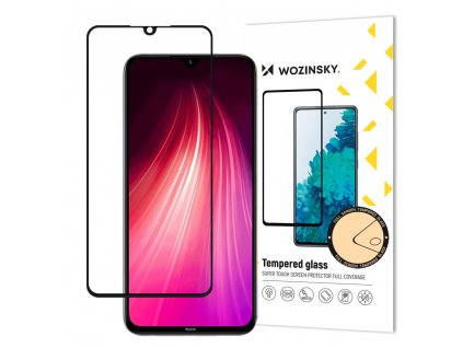 eng pl Wozinsky Tempered Glass Full Glue Super Tough Screen Protector Full Coveraged with Frame Case Friendly for Xiaomi Redmi 9C transparent 62398 1