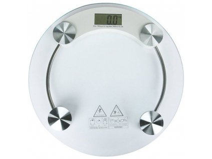 eng pl Electronic bathroom scale 180 kg glass lcd 265 1