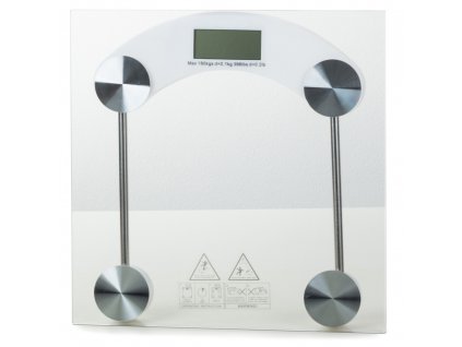 eng pl Electronic bathroom scale 180 kg glass lcd 268 1