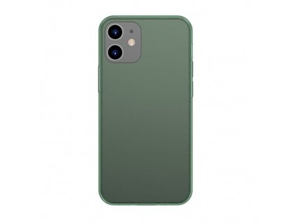 eng pm Baseus Frosted Glass Case Hard case with a flexible frame iPhone 12 Pro iPhone 12 Dark green WIAPIPH61P WS06 64102 1