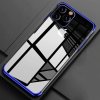 eng pm Clear Color Case Gel TPU Electroplating frame Cover for iPhone 11 blue 59862 8