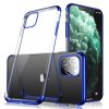 eng pm Clear Color Case Gel TPU Electroplating frame Cover for iPhone 11 blue 59862 1