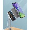 pol pm Baseus bezprzewodowa ladowarka Qi 15 W teleskopowy stojak uchwyt podstawka na telefon z kablem USB srebrny SUWY D0S 63472 14