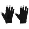 eng pl Touchscreen Winter Gloves 2in1 Striped and Fingerless Gloves Wrist Warmers black 27072 12