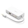 eng pl Mini DisplayPort to HDMI VGA DVI Adapter UGREEN MD114 White 18226 1