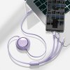 eng pl USB C cable 3in1 Baseus Bright Mirror to micro USB USB C Lightning 100W 1 2m purple 21046 5