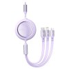 eng pl USB C cable 3in1 Baseus Bright Mirror to micro USB USB C Lightning 100W 1 2m purple 21046 11