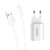 eng pl Dudao EU wall charger 2x USB 5V 2 4A Lightning cable white A2EU Lightning white 55641 6