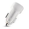 eng pl Dudao car kit 2x USB 2 4A charger 3in1 Lightning Type C micro USB cable white R7 white 55635 2