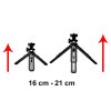 eng pl Mini Tripod with phone holder mount selfie stick camera GoPro holder black 59655 3