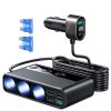 eng pl Joyroom 9in1 laptop car charger 154W 5x USB 1x USB Type C 3x cigarette lighter socket Power Delivery Quick Charge PPS AFC FCP black JR CL06 81323 1