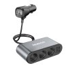 eng pl Dudao car charger 2x USB 3x cigarette lighter splitter black R1Pro black 64550 1