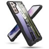 eng pl Ringke Fusion X Design durable PC Case with TPU Bumper for Samsung Galaxy S21 5G S21 Plus 5G black Ticket band XDSG0052 68520 1