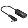 eng pl Baseus Audio Converter L45 adapter USB C to USB C adapter 3 5mm headphone jack black CATL45 01 46847 1