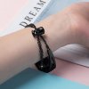 eng pl Replacment metal band bracelet strap for Xiaomi Mi Band 6 5 4 3 black 76714 2