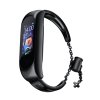 eng pl Replacment metal band bracelet strap for Xiaomi Mi Band 6 5 4 3 black 76714 7