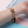 eng pl Replacment metal band bracelet strap for Xiaomi Mi Band 6 5 4 3 rose gold 77368 2