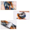 eng pl Strap Fabric Watch Band 7 6 SE 5 4 3 2 45mm 44mm 42mm Braided Fabric Strap Watch Bracelet Black and White 77700 3