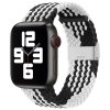 eng pl Strap Fabric Watch Band 7 6 SE 5 4 3 2 45mm 44mm 42mm Braided Fabric Strap Watch Bracelet Black and White 77700 6