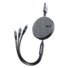 eng pl Baseus Fabric Retractable USB micro USB Lightning USB C Cable with 3 5A 1 2M grey CAMLT BYG1 49465 1