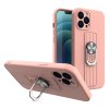 eng pl Ring Case silicone case with finger grip and stand for Xiaomi Redmi 10X 4G Xiaomi Redmi Note 9 pink 75852 1