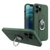 eng pl Ring Case silicone case with finger grip and stand for Xiaomi Redmi 10X 4G Xiaomi Redmi Note 9 dark green 75854 1