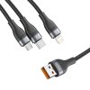 eng pl 3in1 USB cable Baseus Flash Series USB C micro USB Lightning 40W 5A 1 2m black 21170 8