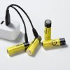 eng pl Baseus 2x 1920mAh batteries with built in micro USB charging port black and yellow PCWH000211 23982 9