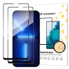 eng pl Wozinsky set of 2x super strong Full Glue full screen tempered glass with Case Friendly frame iPhone 14 Max 13 Pro Max black 76890 9