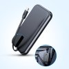 eng pl Joyroom power bank with built in Lightning cable 20W 10000mAh PD QC3 0 black JR L001 Lightning 106769 3